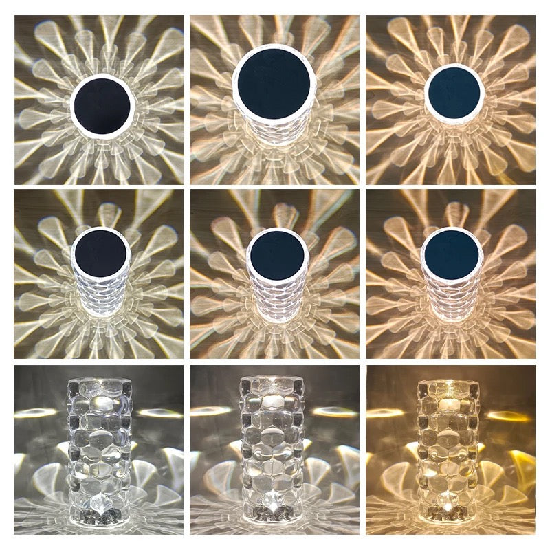 Water Drop Ambient Light Bedside 16 Colors LED Crystal Table Lamp