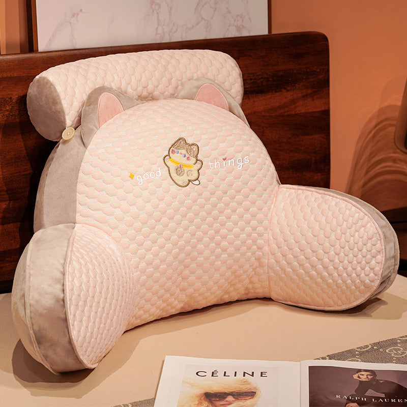Cushion Lumbar Pillow On a Bed