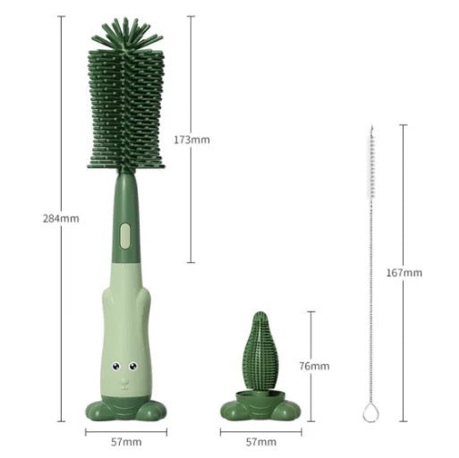 Baby bottle Edges Cleaning Brush Set with its size