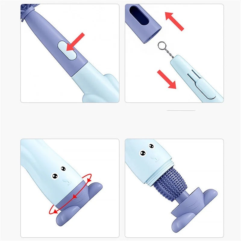 Baby bottle Edges Cleaning Brush Set with different parts