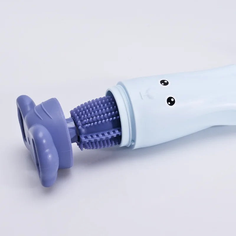 Close-up view of Baby bottle Edges Cleaning Brush Set