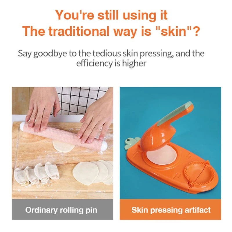 Comparing 2-in-1 Dumpling Maker Mould Machine with the traditional way