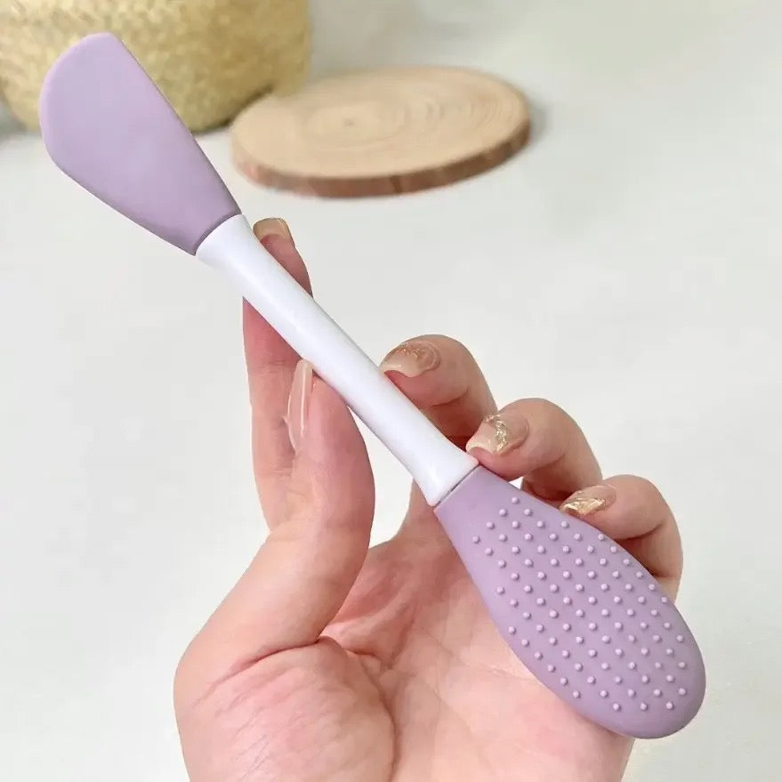 showcasing their unique characteristics of Double-Head Facial Mask Brush - Brushes for DIY Mud Masks, Cleansing, and Skincare