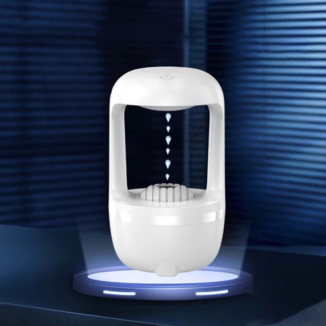 Anti-Gravity Water Drop Humidifie placed on a table