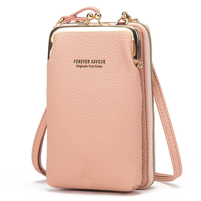 back side of Women's Crossbody Shoulder Wallet Bag