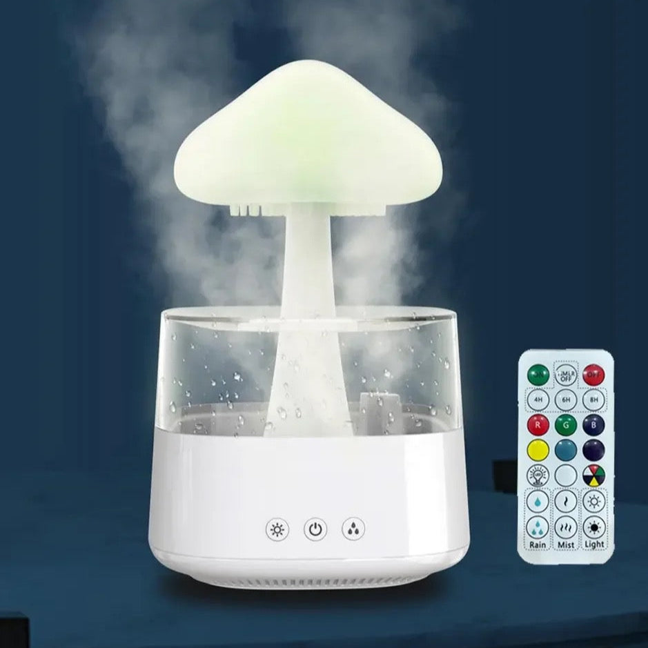 Rain Cloud Humidifier and Aromatherapy Diffuser with Desk Lamp 7 Changing Colors