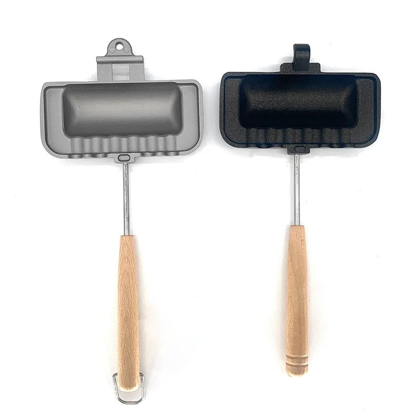 Double-Sided Breakfast Sandwich Maker - Non-Stick Frying Pan for Toasted Sandwiches, Pancakes, Omelets.