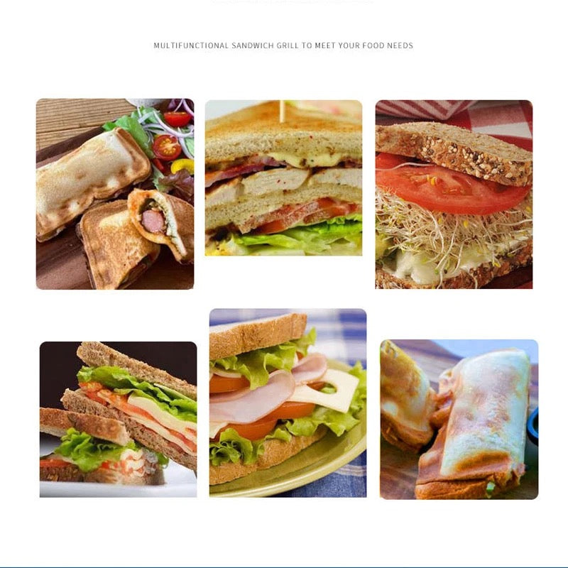Verieties of sandwiches prepared using Double-Sided Breakfast Sandwich Maker