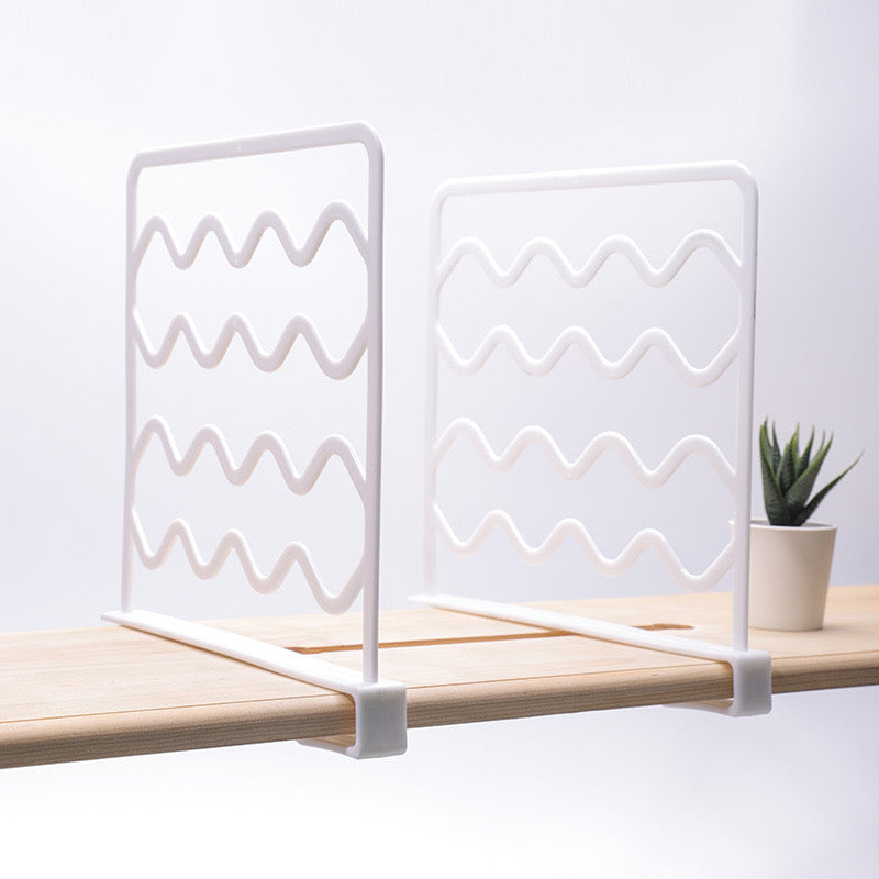 Showcasing a Wardrobe Separation Board installed on a rack