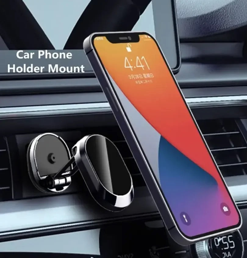 Car Phone Holder, Magnetic Bracket Long Strip Strong Magnetic,  Multi-Function Sticker Car Mobile Phone Bracket Cable Organizer, Slip Free  Desk Phone Stand, Aluminum Alloy, Black 