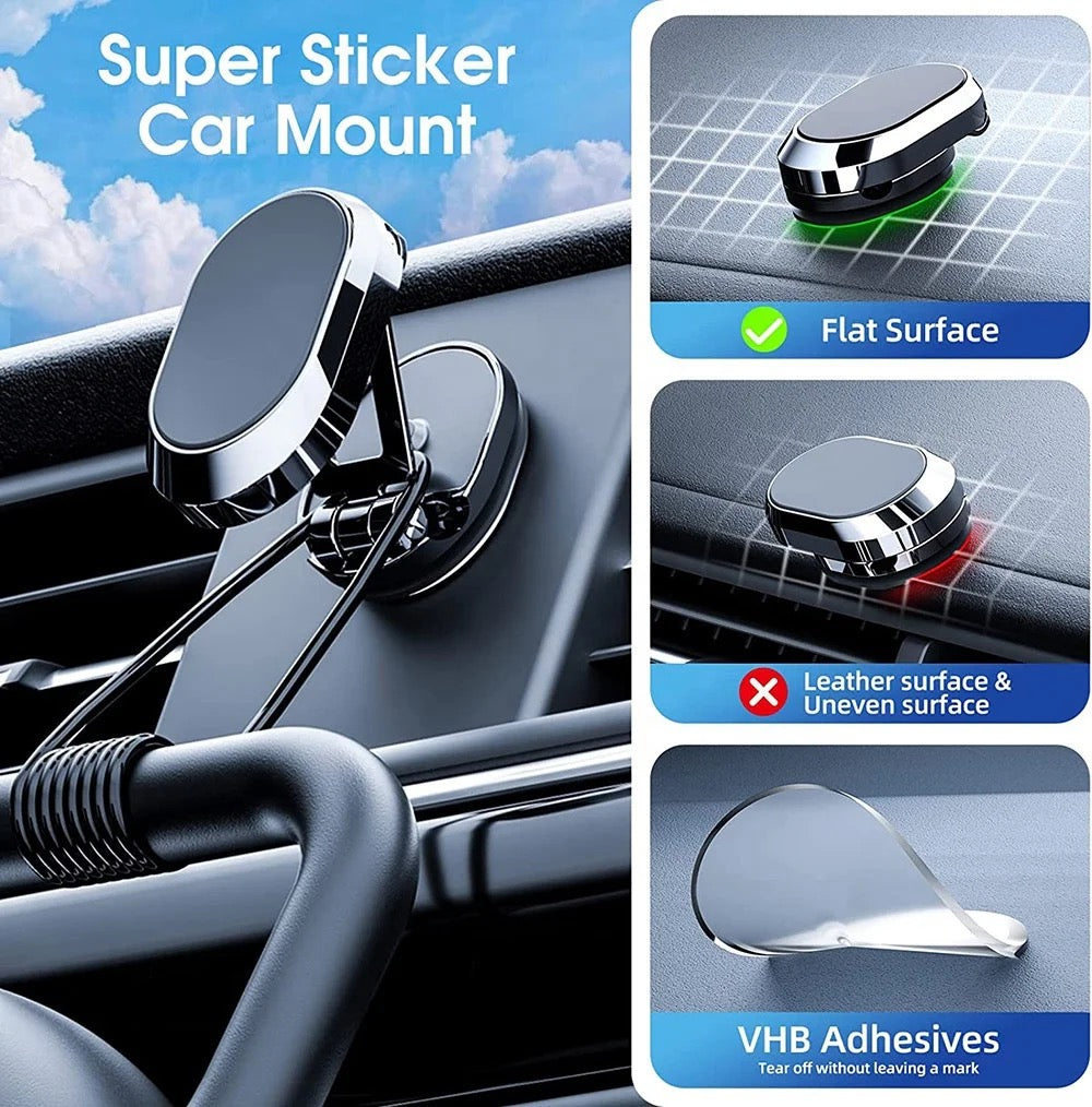Collage image shows the surface suitable for Car Mobile Phone Holder