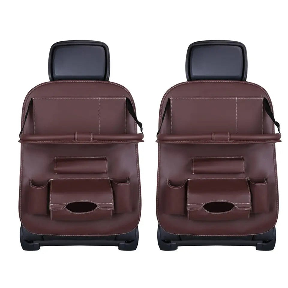 Showcasing two Car Seat Back Organizer placed next to each