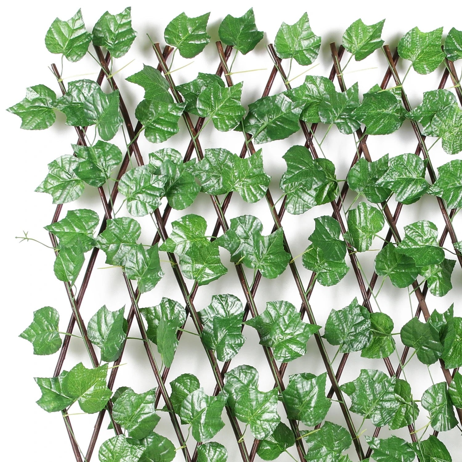 Showcasing a portion of Artificial leaf fence