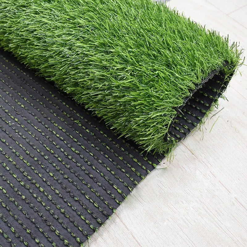 Showcasing Artificial Grass Carpet along with its backside