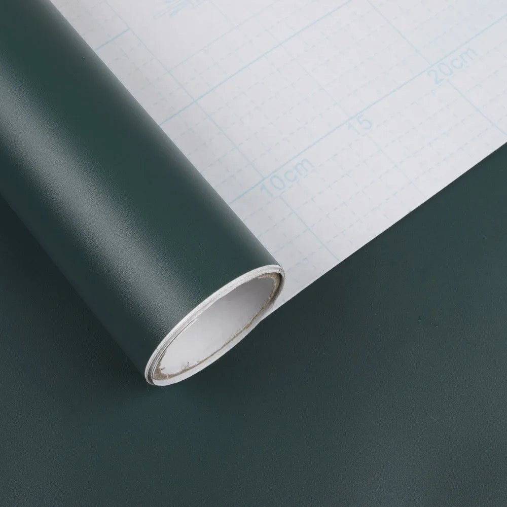 Closeup of Chalkboard Wall Sticker roll being peeled