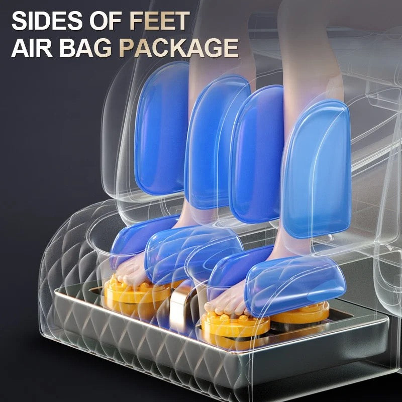 Showcasing the foot massaging portion of Full Body Electric Massage Sofa