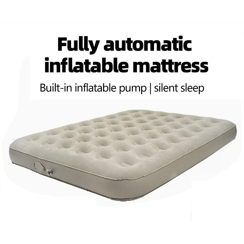 Portable Inflatable Mattress for Outdoor Camping Travel with Built-in Inflating Pump