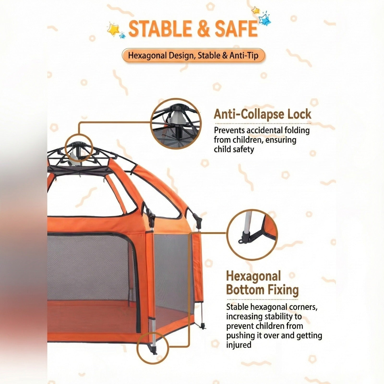 Details of Indoor & Outdoor Kids Playhouse.