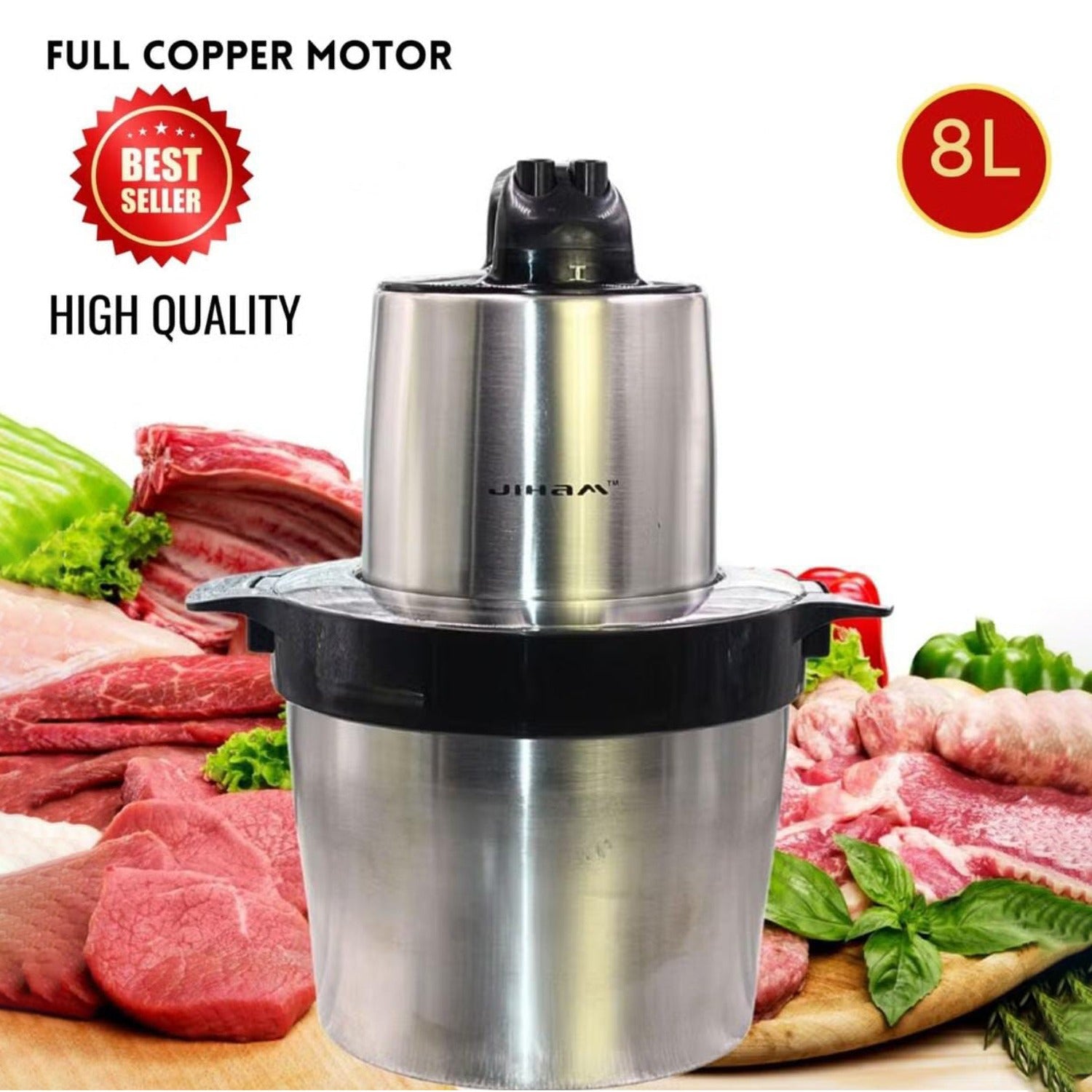 JIHAM Stainless Steel Electric Chopper