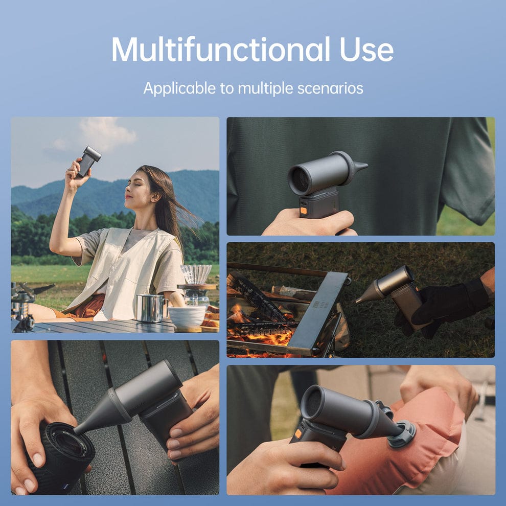 Different Persons are Using JisuLife Handheld Fan Ultra1 in Multiple Scenarios.