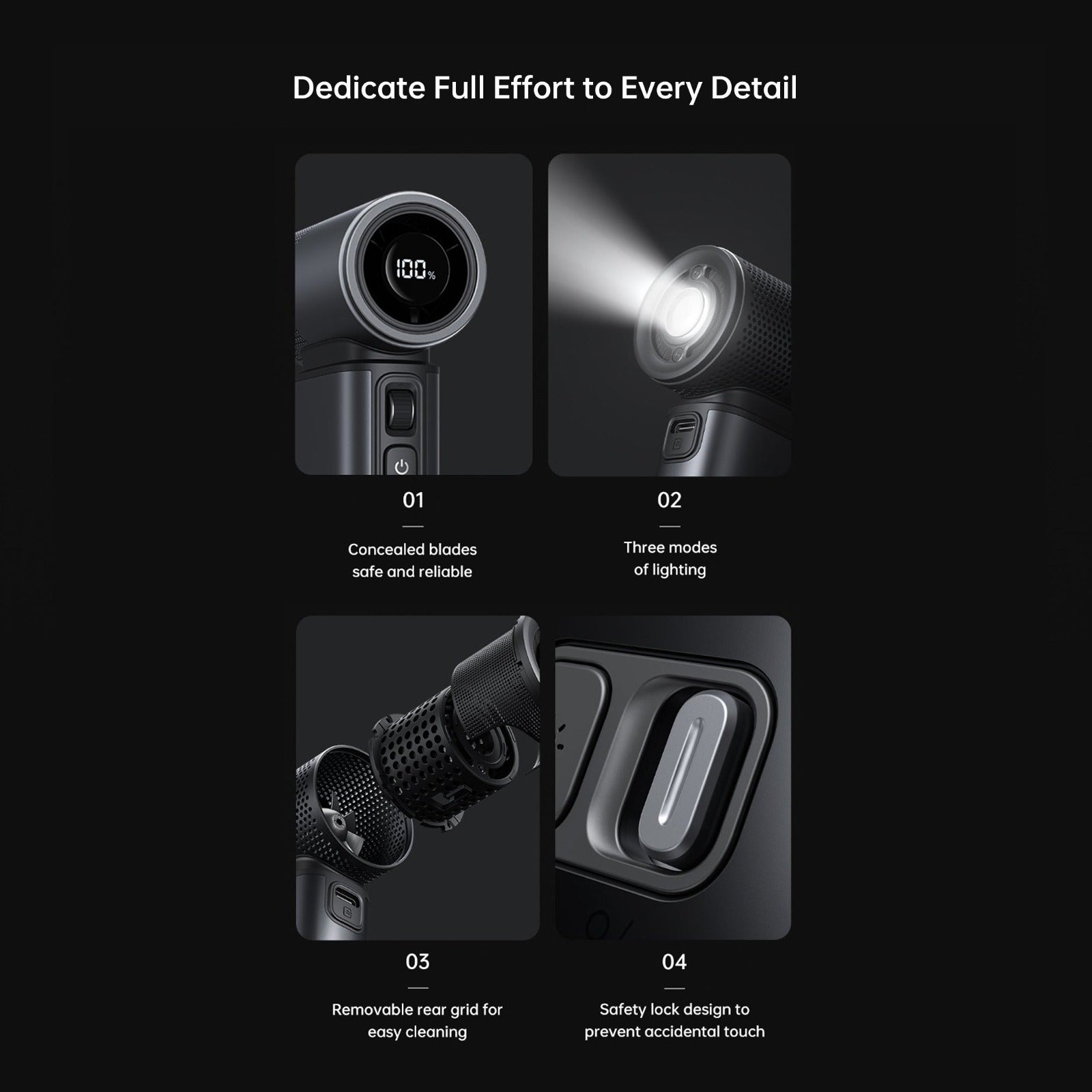 Parts Details Of JisuLife Handheld Fan Ultra2.