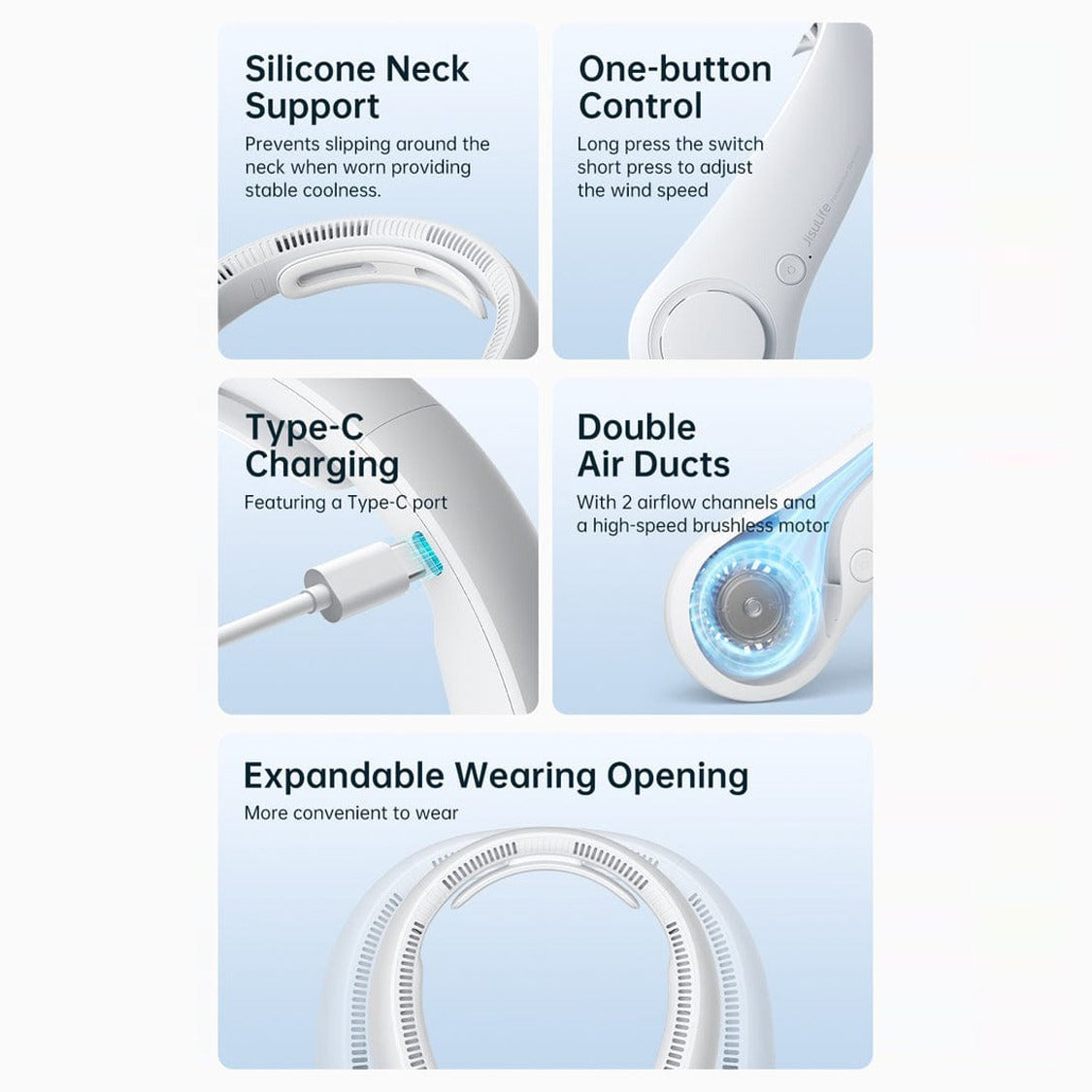 Parts Details Of JisuLife Neck Fan Life4.
