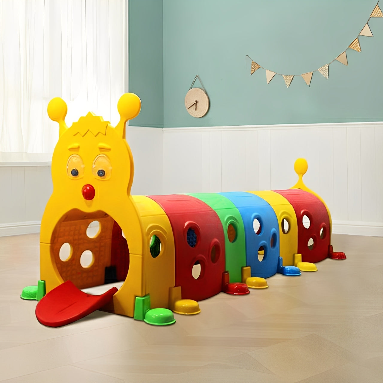 Kids Caterpillar Play Tunnel Climb & Crawl Toy.