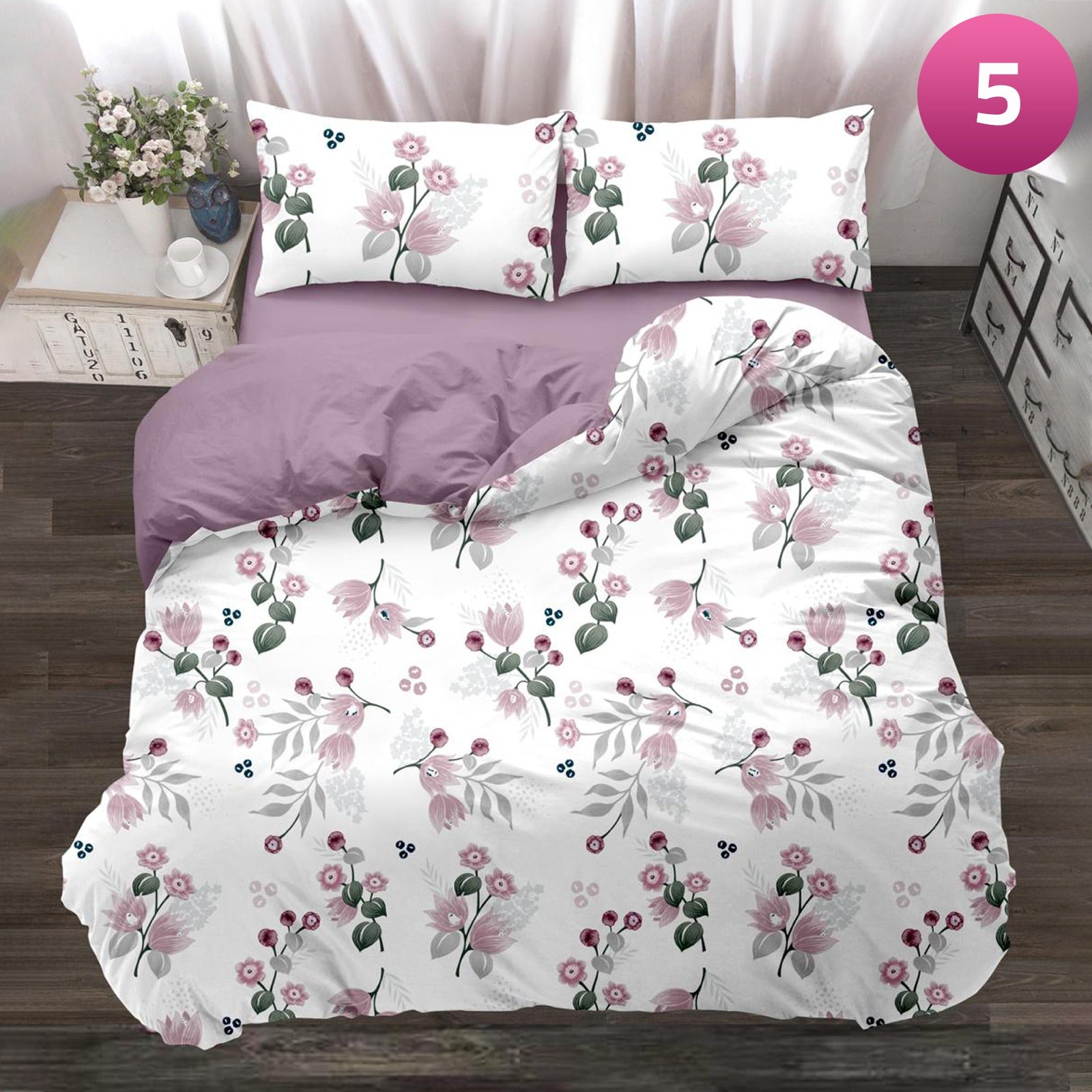 King Size Cotton Quilt Bedding Set.