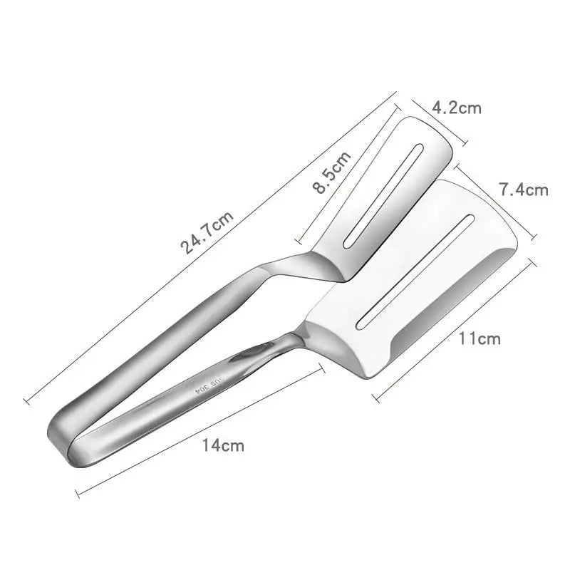 Stainless Steel Food Tongs with its size