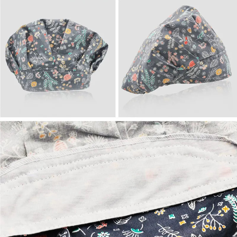 Different sides of Kitchen Household Adjustable Cooking Chef Cap