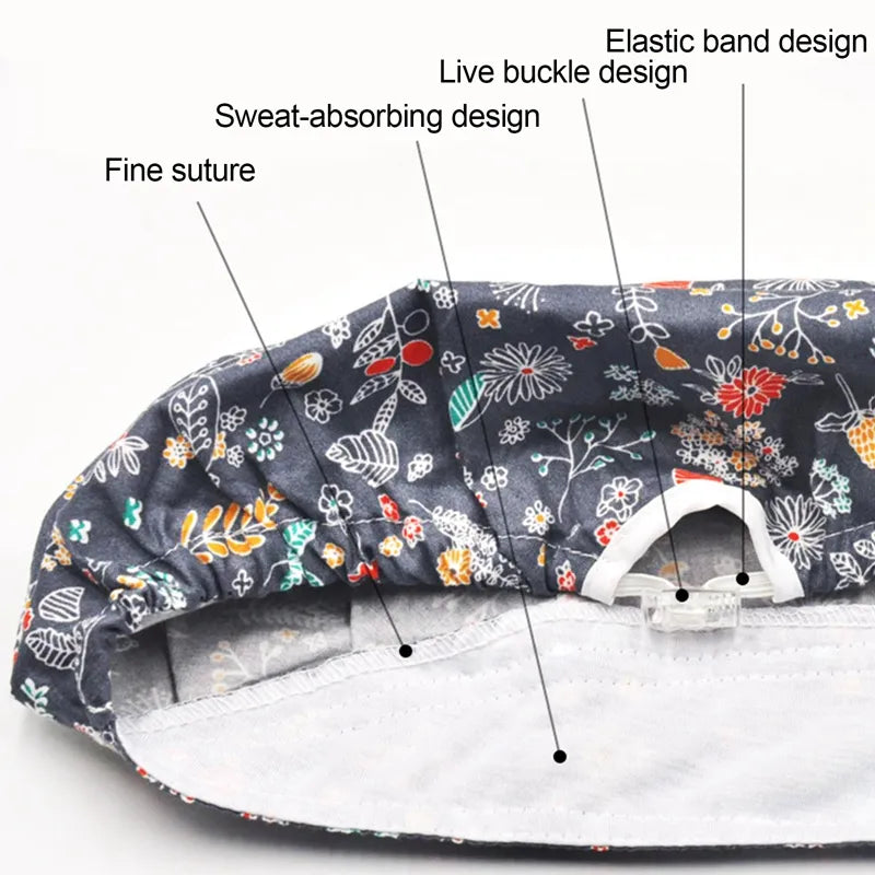 Different features of Kitchen Household Adjustable Cooking Chef Cap for Women