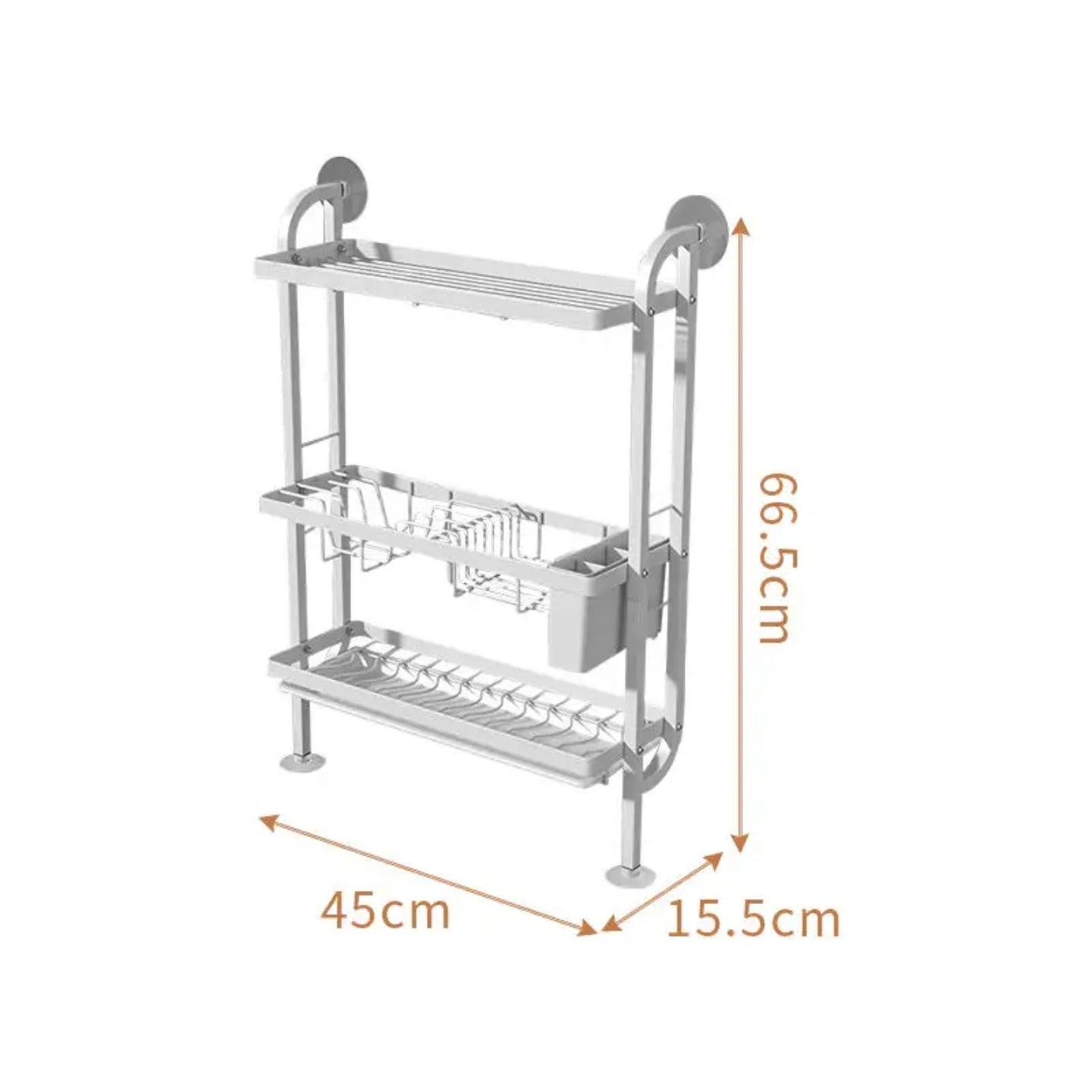 Size Of Kitchen Dish Storage Rack.