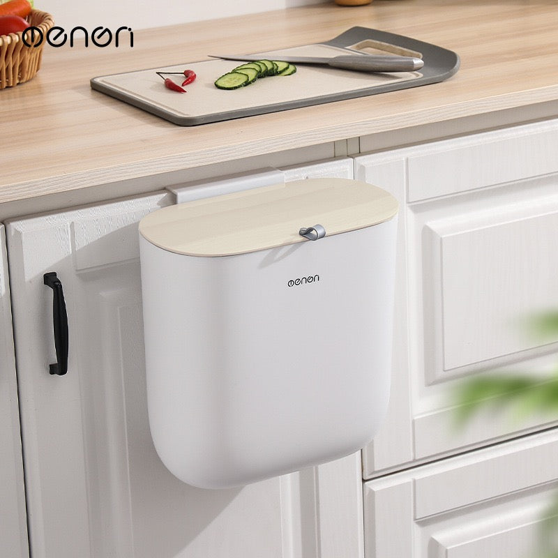 Kitchen Garbage Bin in Beige Color.