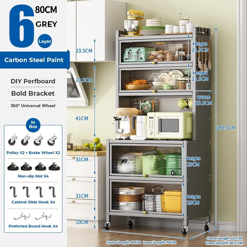 Size Of Kitchen Storage Pantry Cabinet With Kitchen Items.