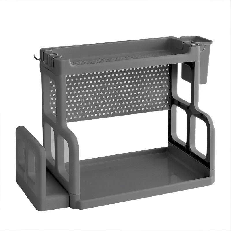 Double Layer Spices Organizer Storage Rack for Kitchen