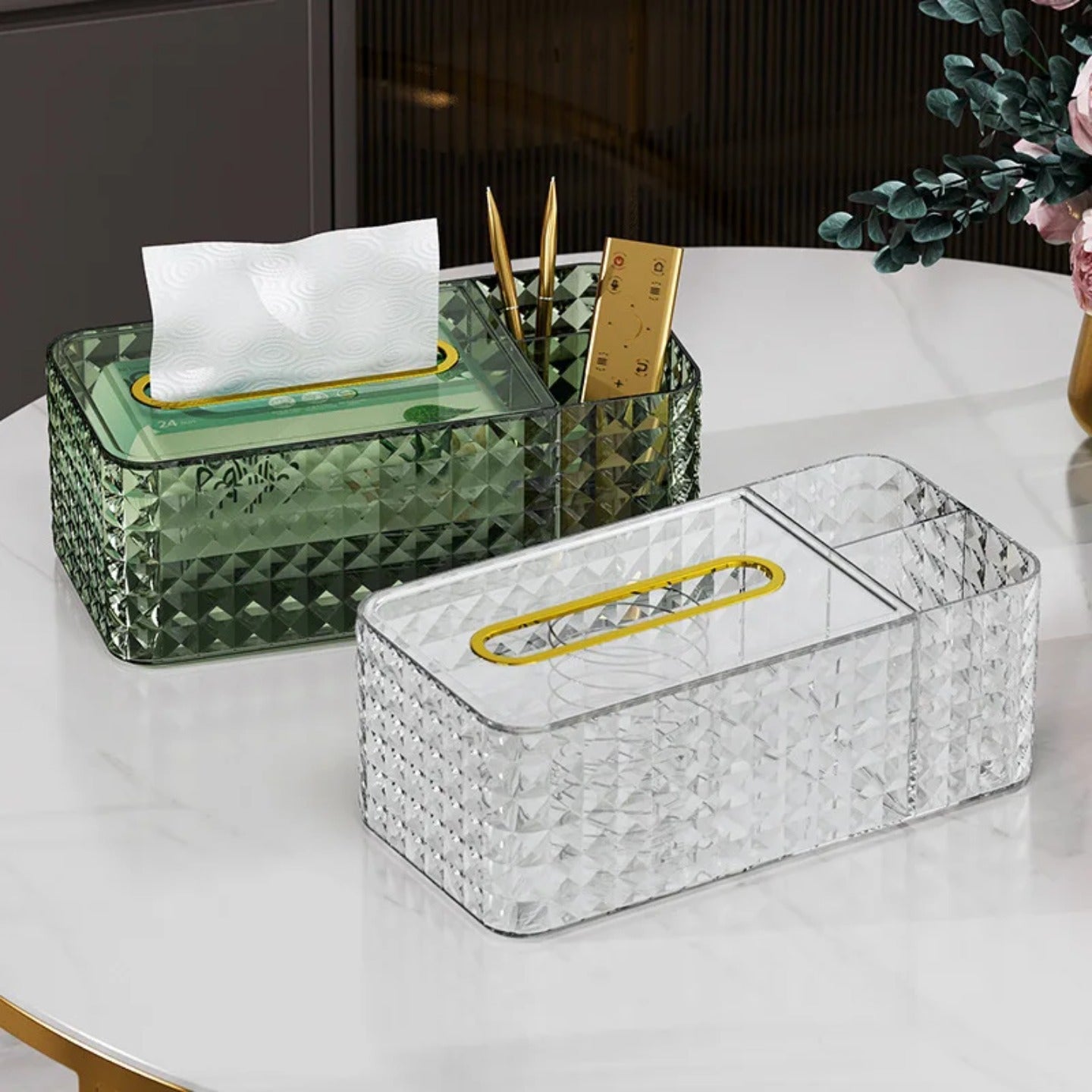 Different Colors Of Luxury Tissue Box Holder.