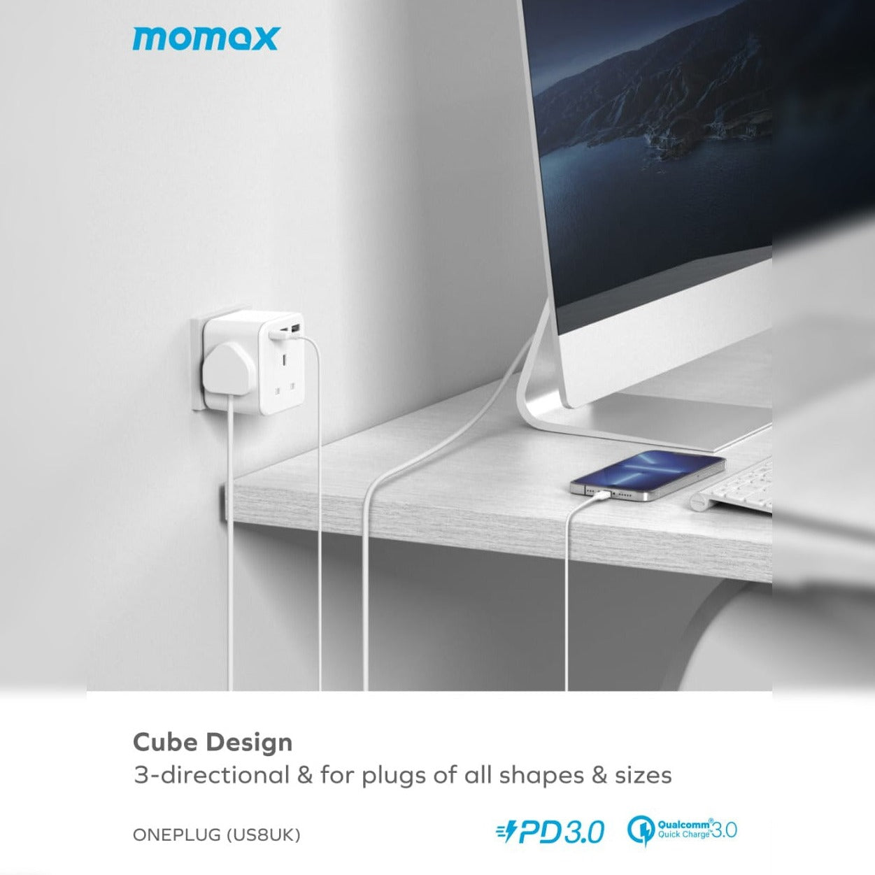 Cube Design 3 Directional Plug