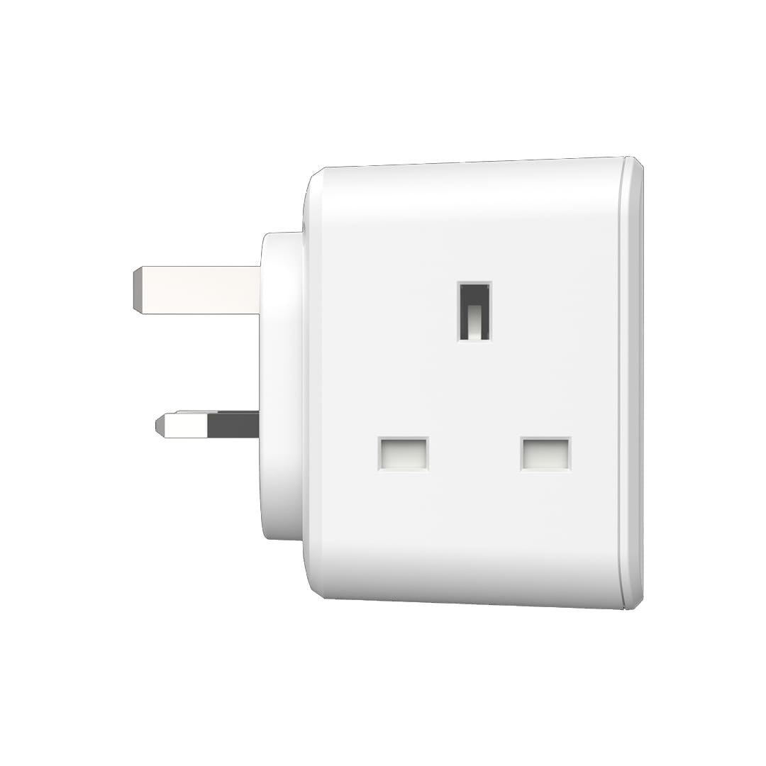 Cube-shaped extension socket with three power outlets