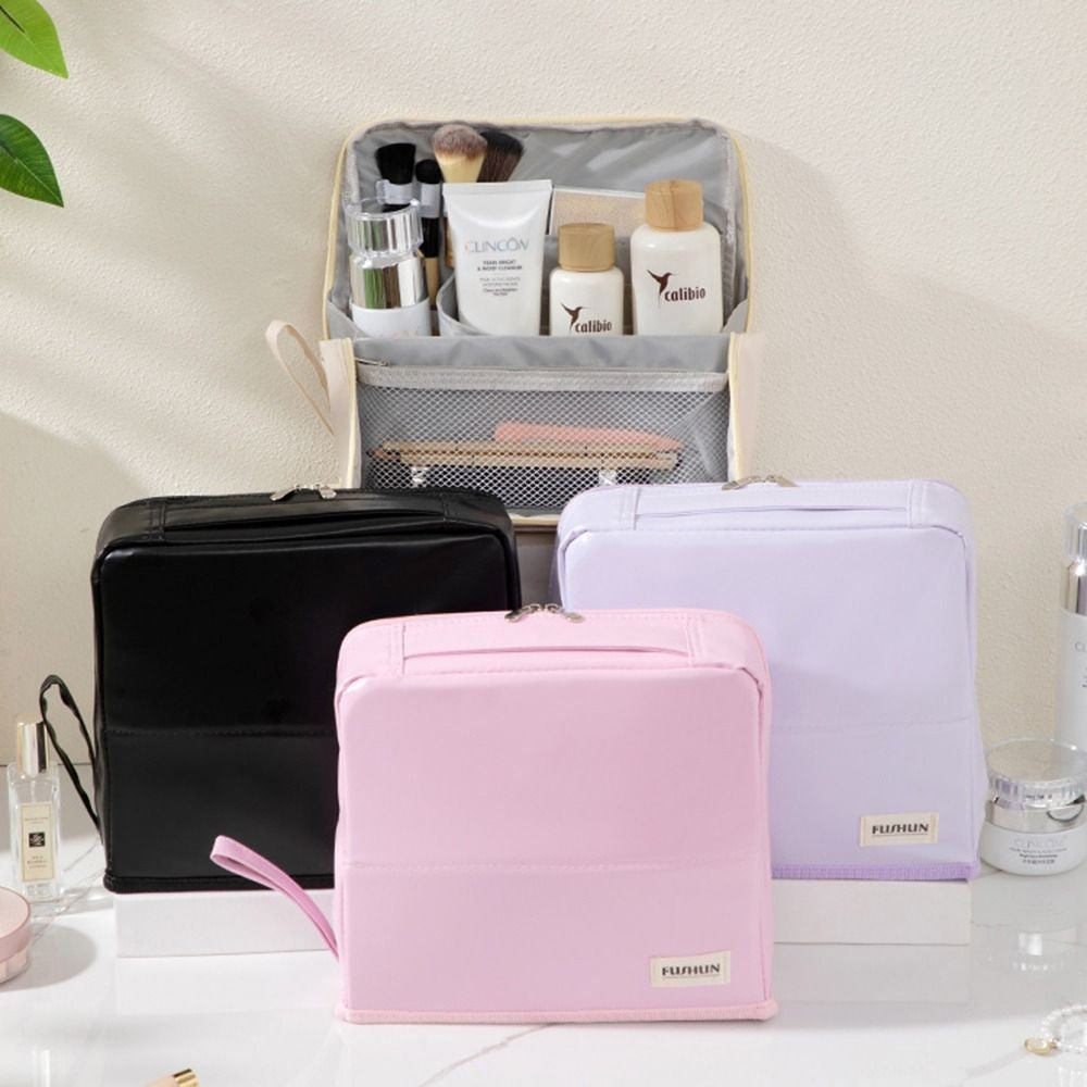 Makeup Bag Cosmetic Storage Organizer of Different Colors.