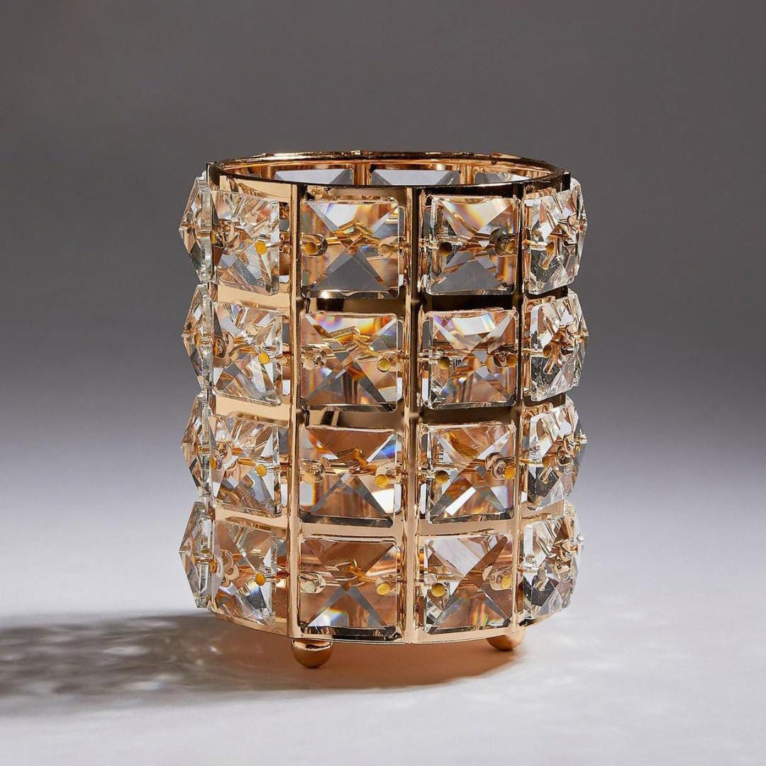 Makeup Brush Holder Organizer With Makeup Brushes.