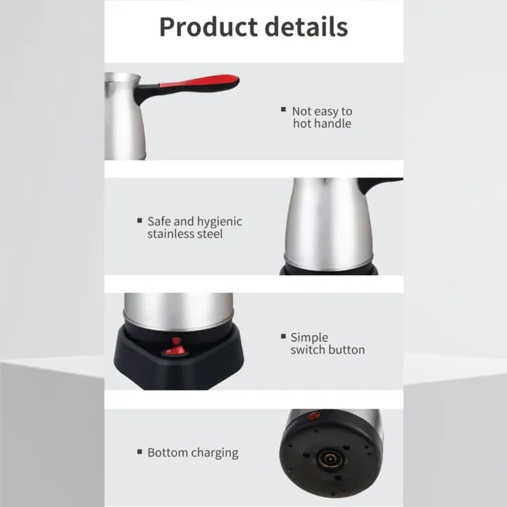 Product Details Of Marado Electric Coffee Pot.