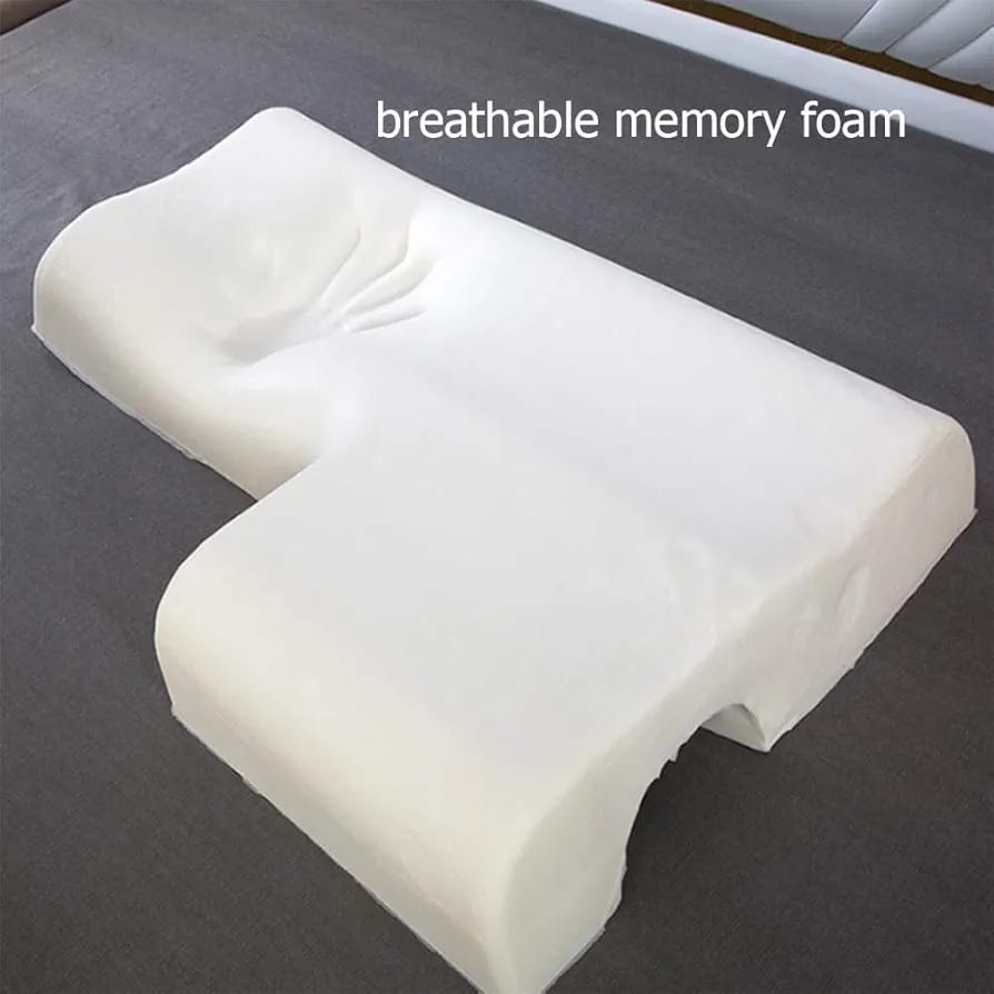 Memory Foam Of Arched Couple Cuddle Pillow.