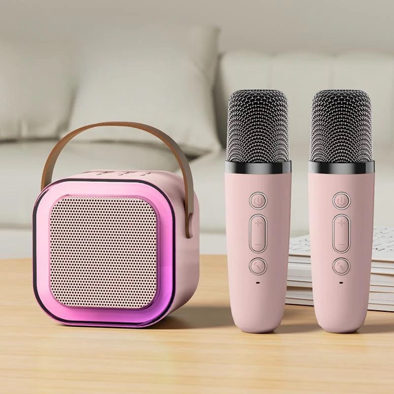 Mini Bluetooth Speaker With Wireless Karaoke Microphone, Handheld Kara