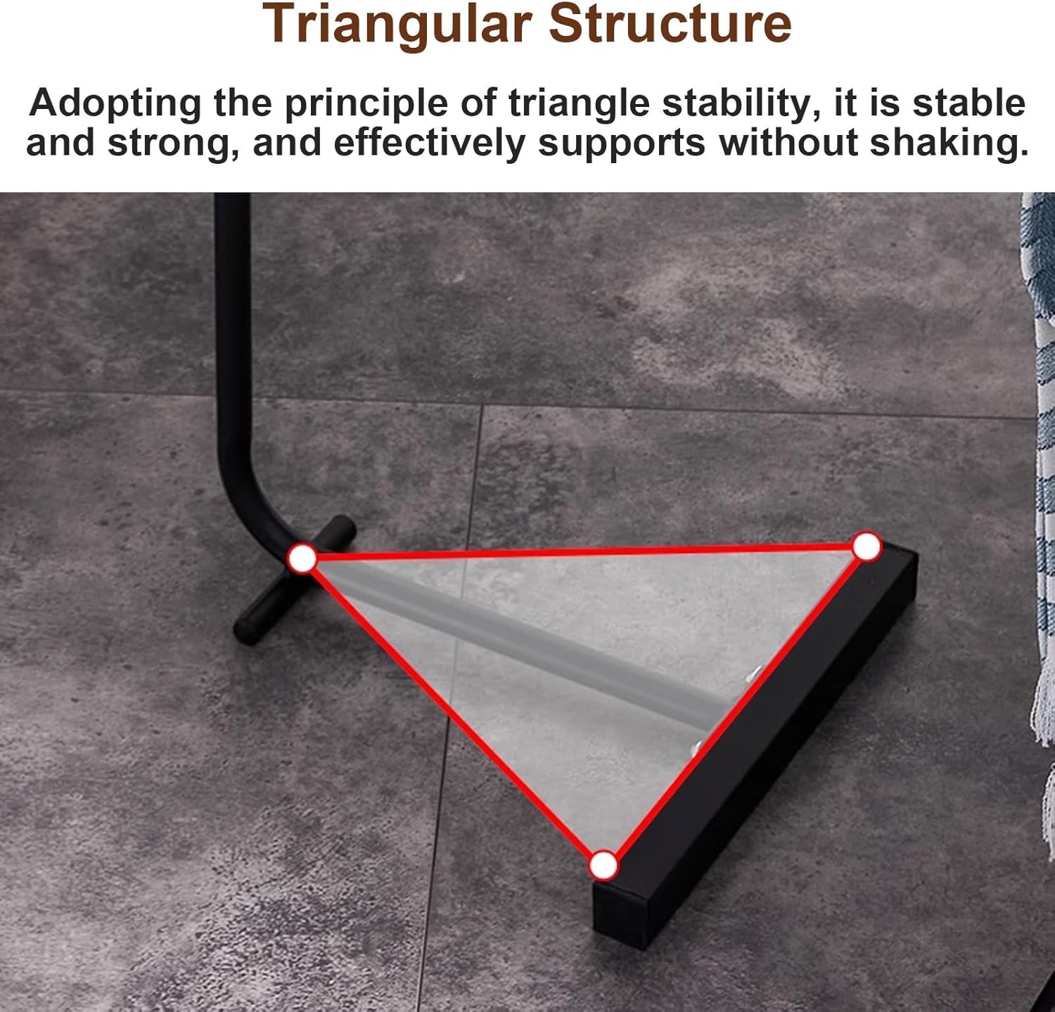 Bottom Part Of Modern C-Shaped Side Coffee Table.