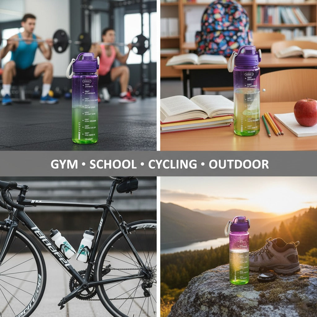 Multi-uses Of Motivational Water Bottle.