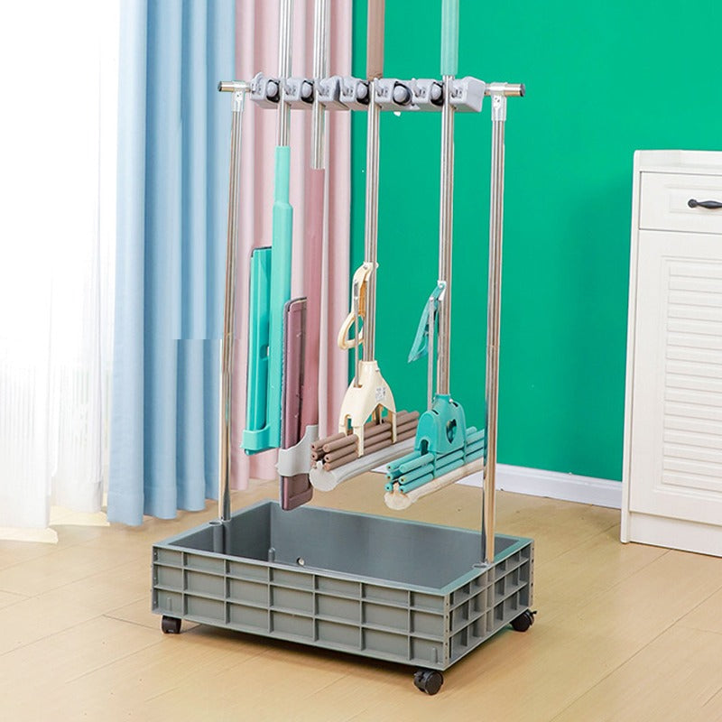 Movable Mop Broom Holder.
