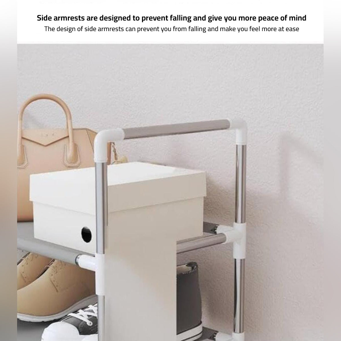 Parts Of Multi-Layer Shoe Organizer Shelf Stand Iin Which Shoes Are Organized.