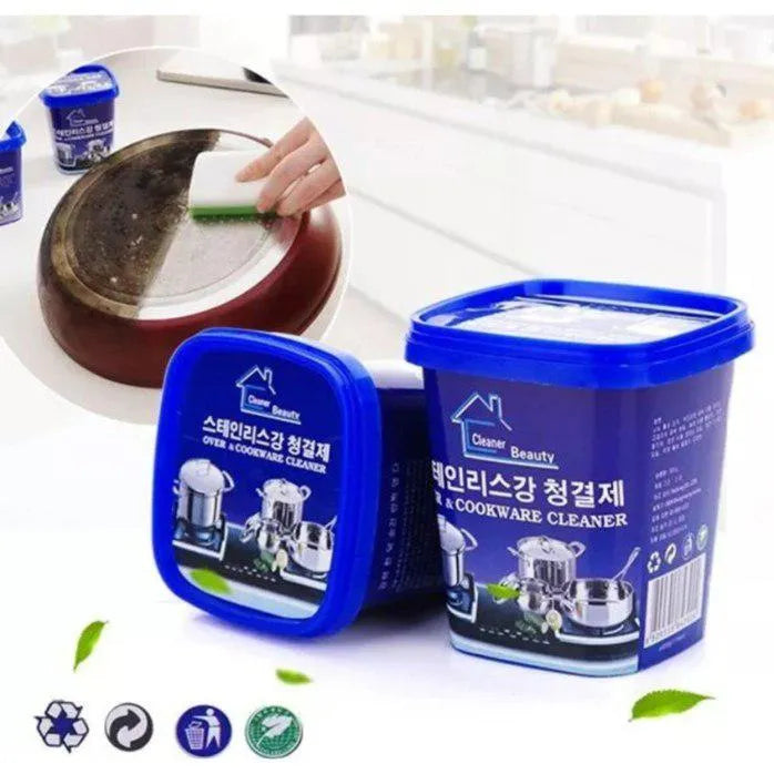Someone cleaning with the help of multi-purpose decontamination paste