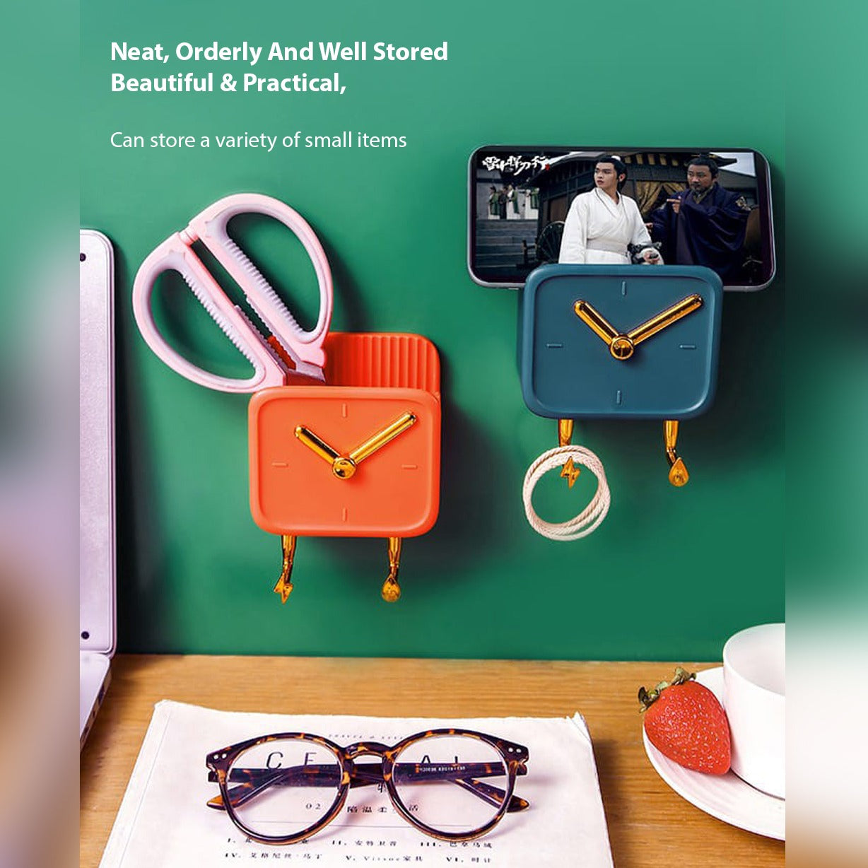 Multi-Purpose Wall-Mounted Storage Rack.