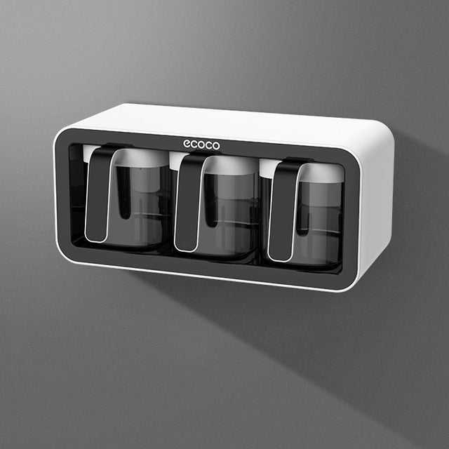 ECOCO 3 Cups Wall Mount Spice Rack Organizer